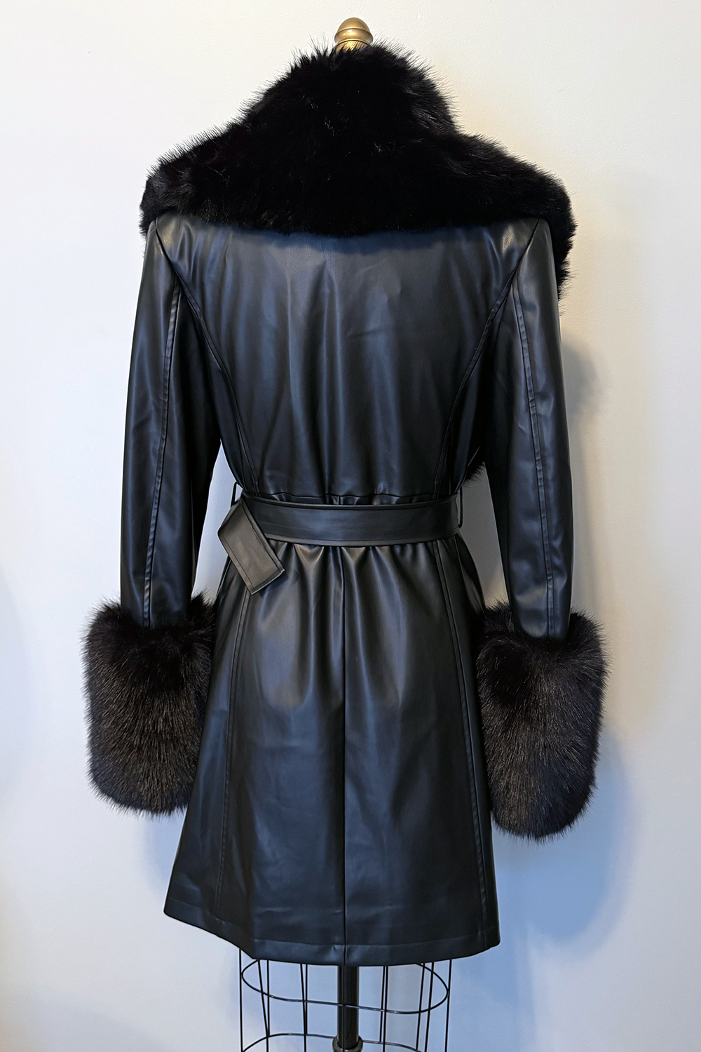 The Envy Coat in Black with Spiderweb Lining - PRE-ORDER