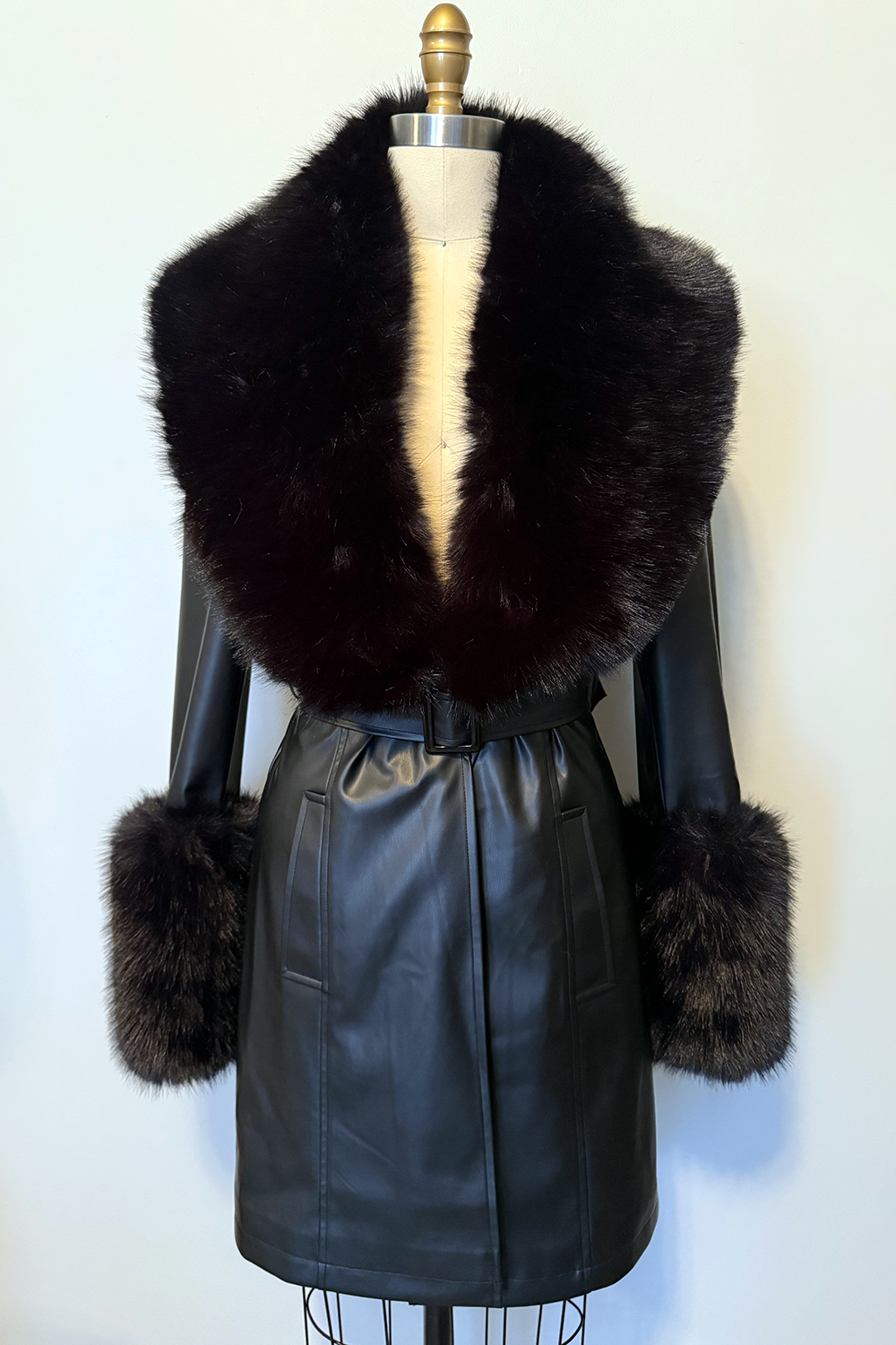 The Envy Coat in Black with Spiderweb Lining - PRE-ORDER