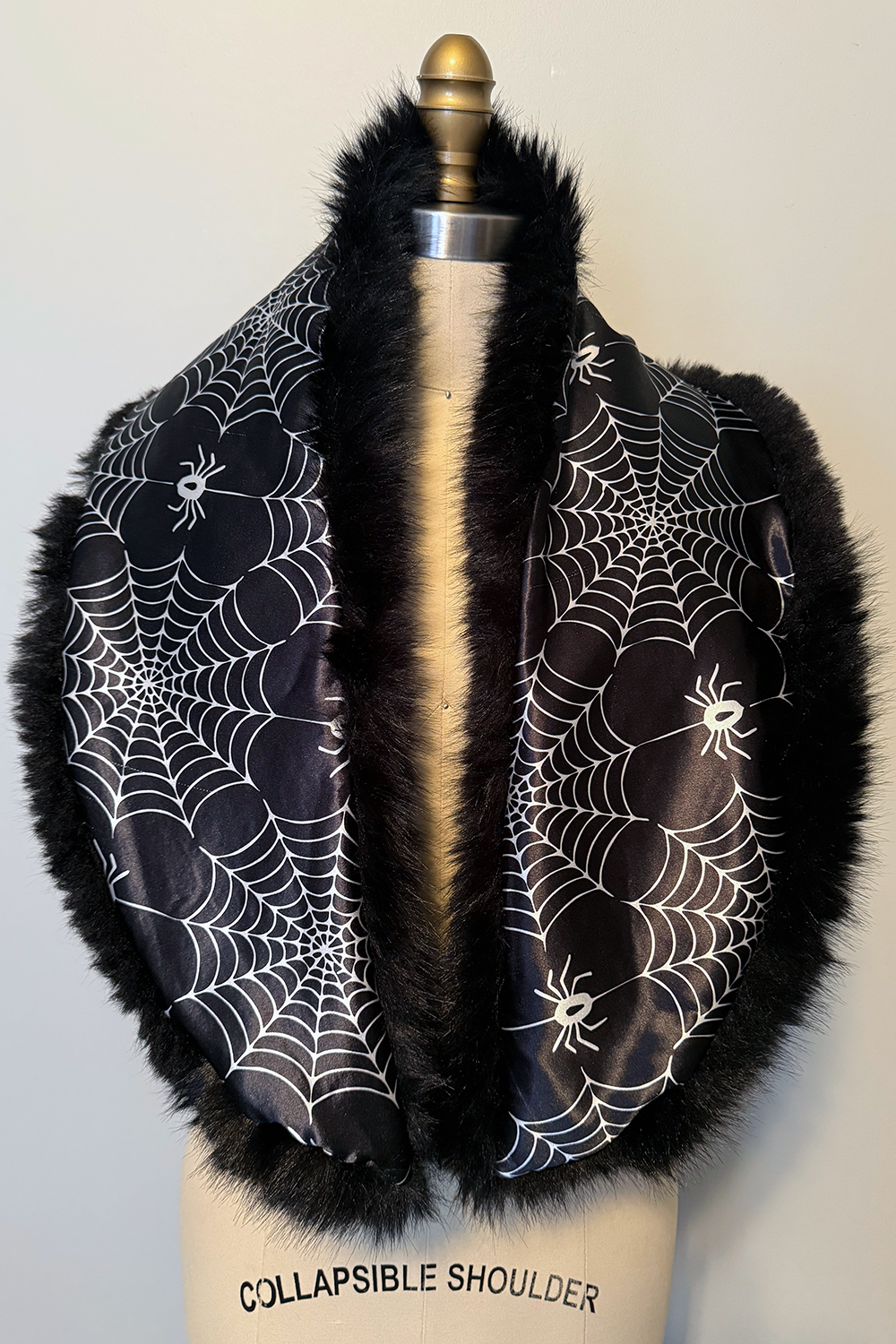 The Envy Coat in Black with Spiderweb Lining - PRE-ORDER