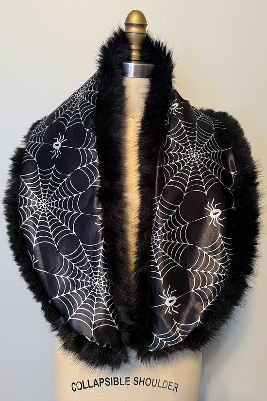 The Envy Coat in Black with Spiderweb Lining - PRE-ORDER