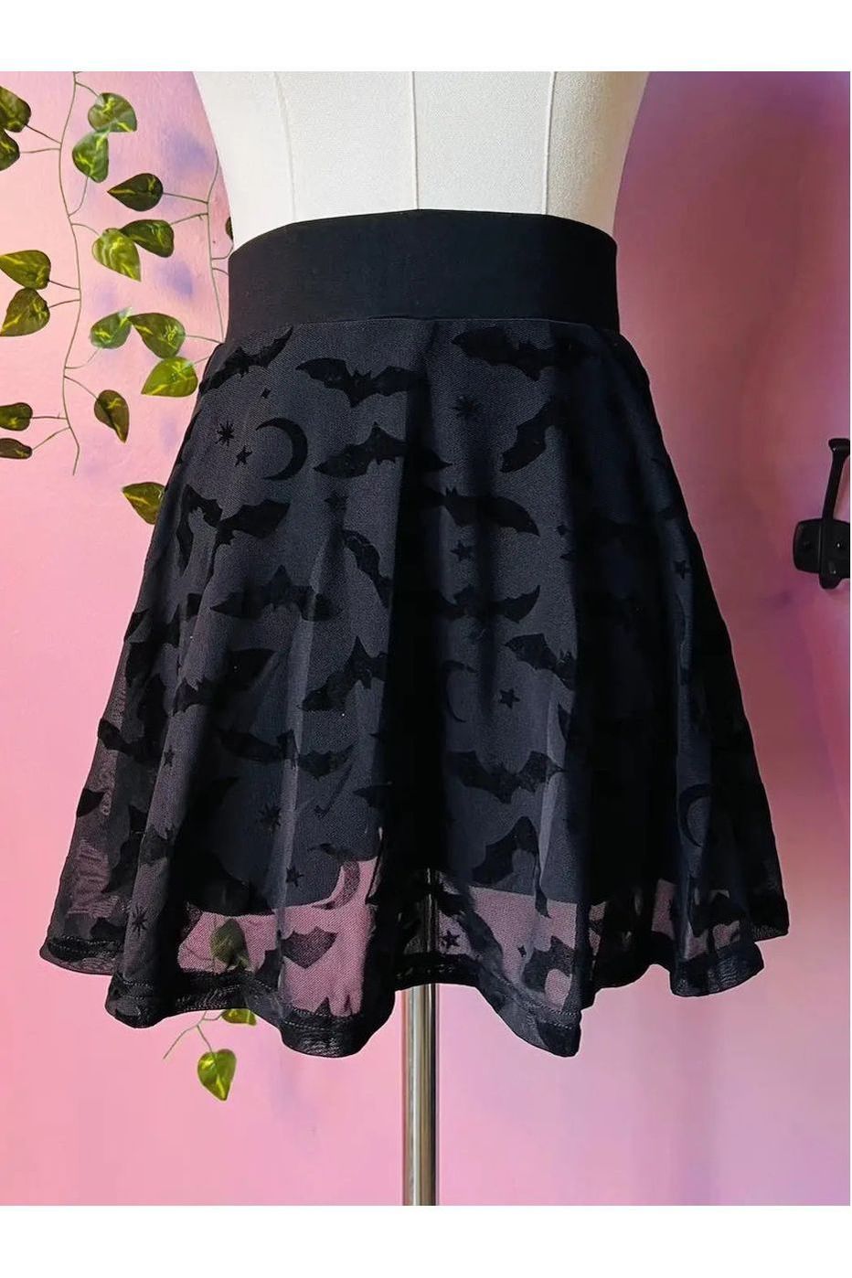 The Morbid Bats Flocked Mini Skort