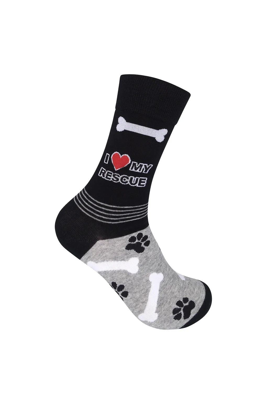 I Love My Rescue Dog Unisex Cotton Socks