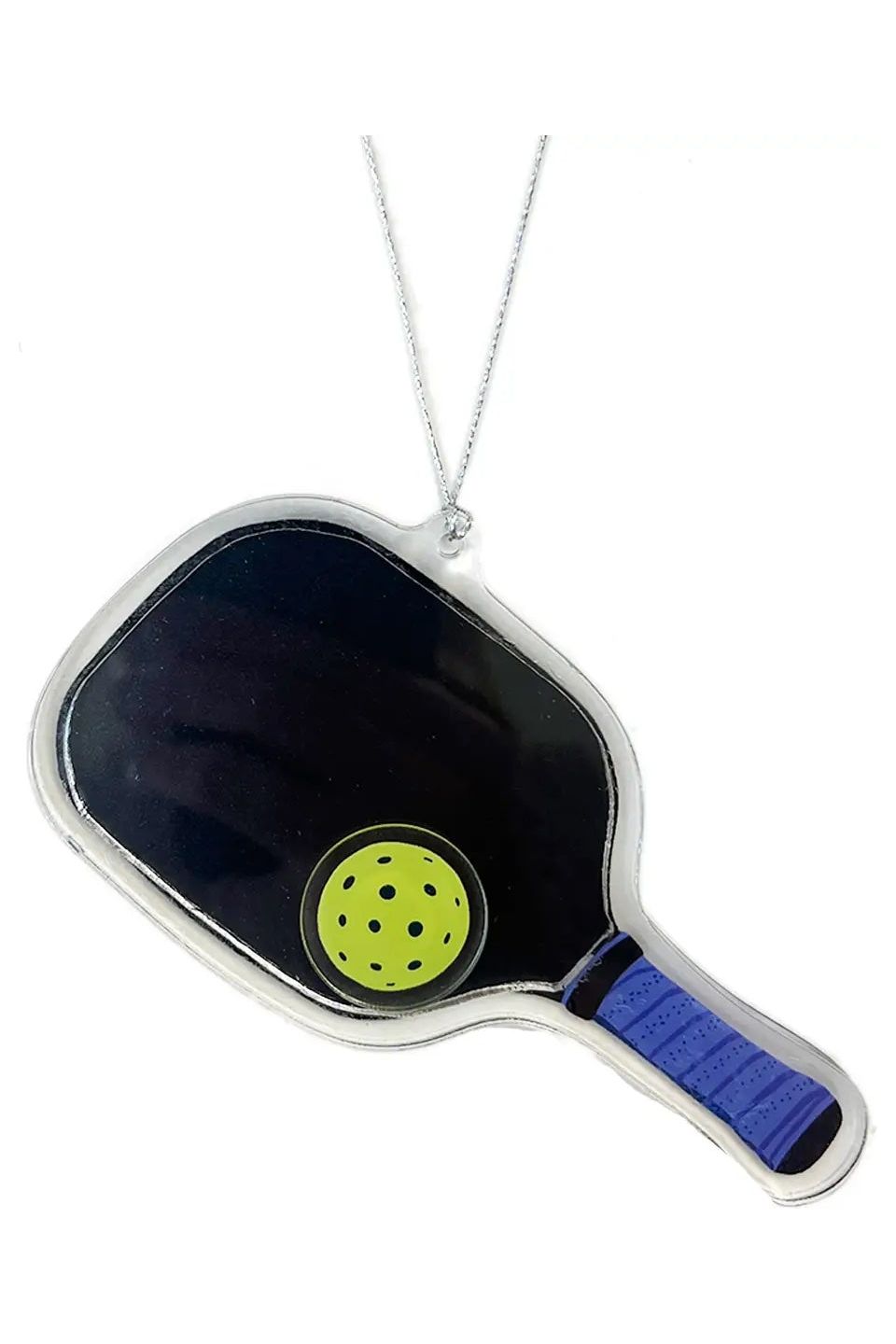 Pickle Ball Shaker Christmas Ornament