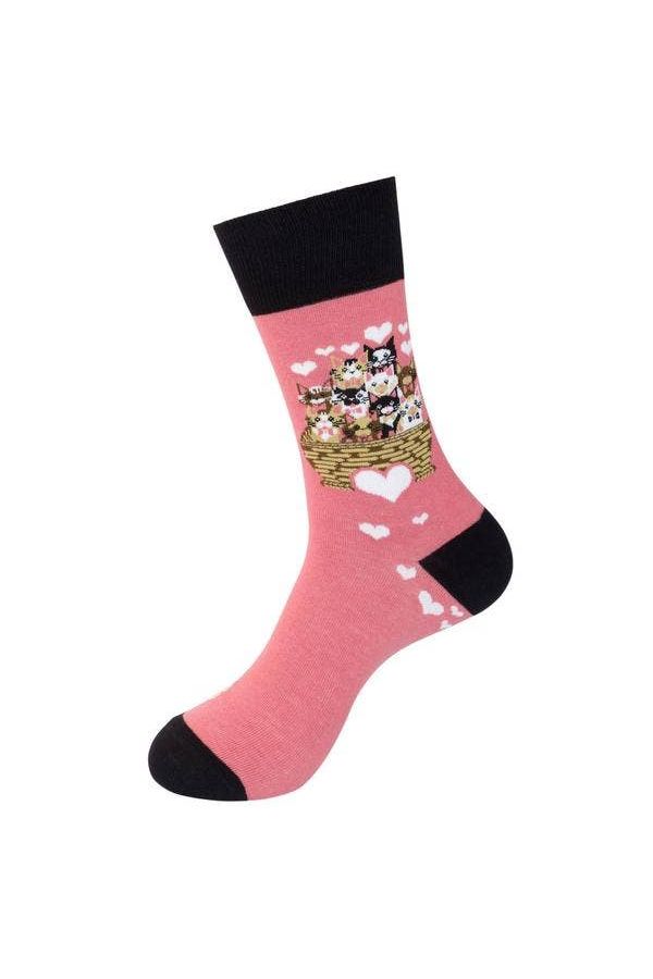 I Love Cats Cotton Unisex Cotton Socks