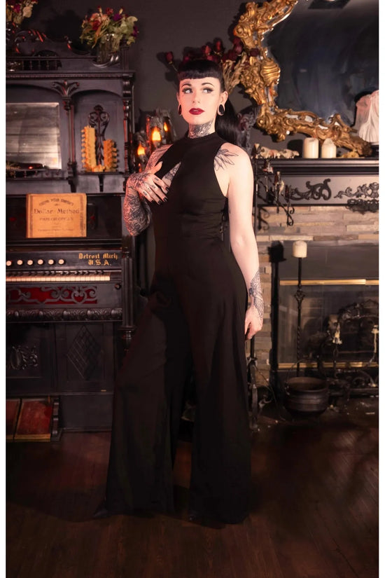 Spellbound Keyhole Black Jumpsuit