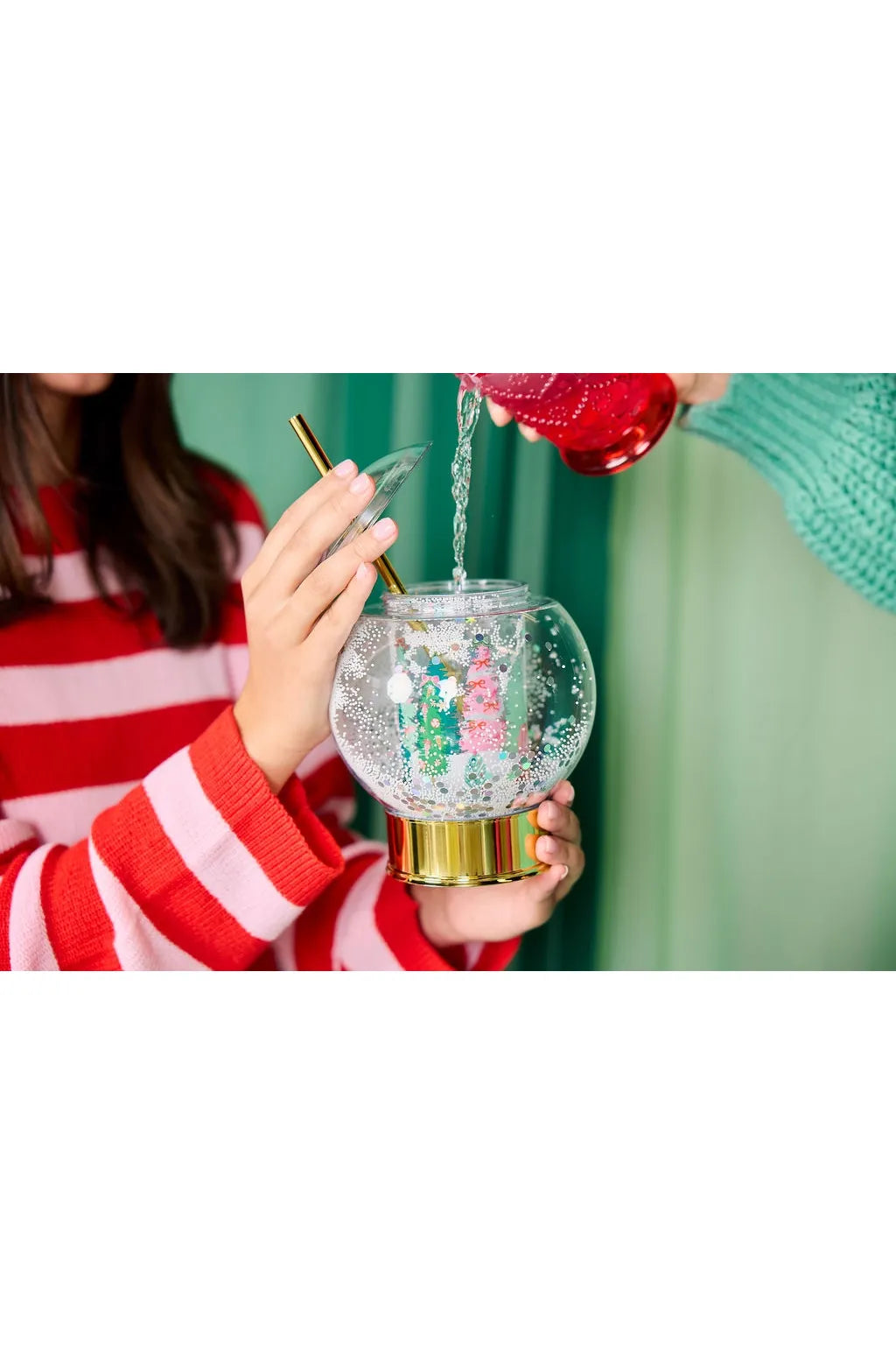 Let It Snow Globe Sipper Novelty Cup