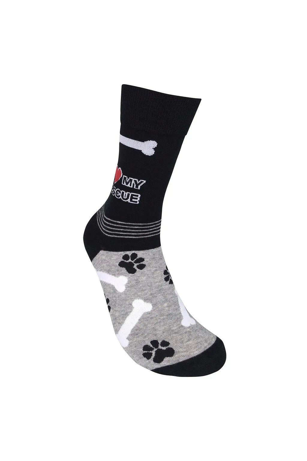 I Love My Rescue Dog Unisex Cotton Socks