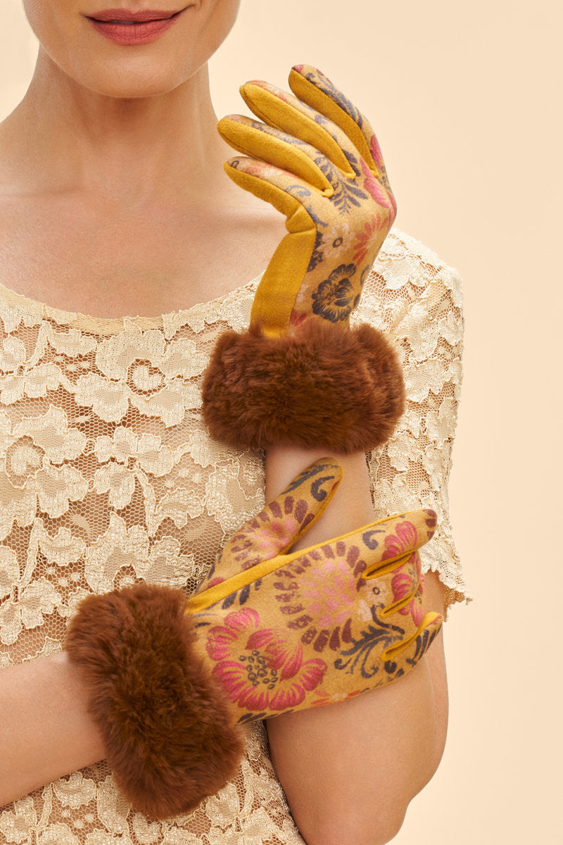 Bernadette Gloves Floral Fashion Gloves