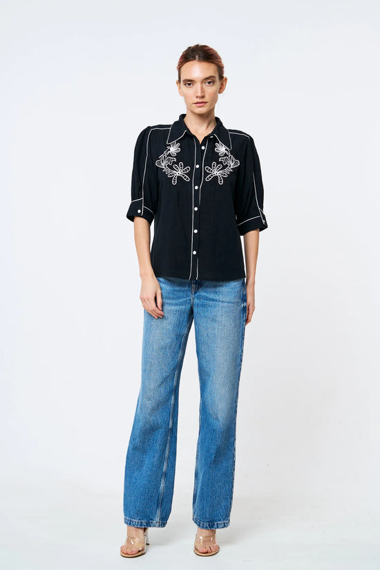 *SALE* Western Vixen Embroidered Button Up Top