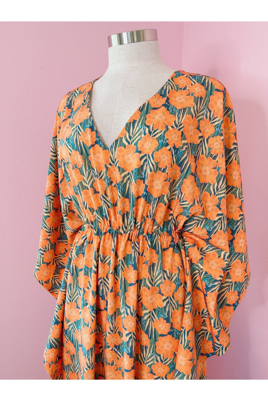 Load image into Gallery viewer, Good Day Poppy Sunshine Caftan Dress
